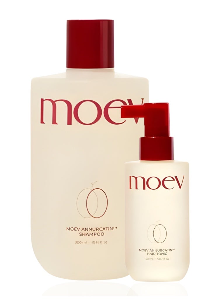 MOEV Hair Loss & Weak Roots Treatment – MOEV Annurcatin Anti-Hair Fall Shampoo & Hair Tonic Set for Stronger, Thicker Growth - Image 1